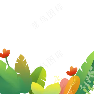 彩色创意植物花朵元素