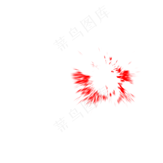 水彩红色美丽泼墨