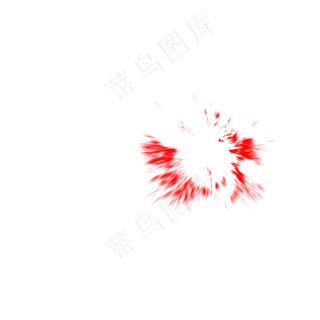 水彩红色美丽泼墨