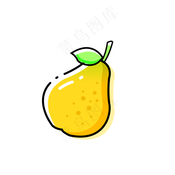 卡通梨子PNG下载