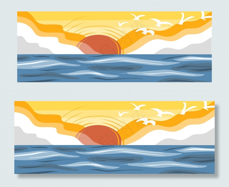 红色的天空免抠图