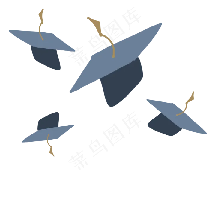 毕业季学士帽装饰素材(2000X2000(DPI:350))psd模版下载