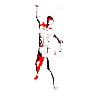 红军剪影png图