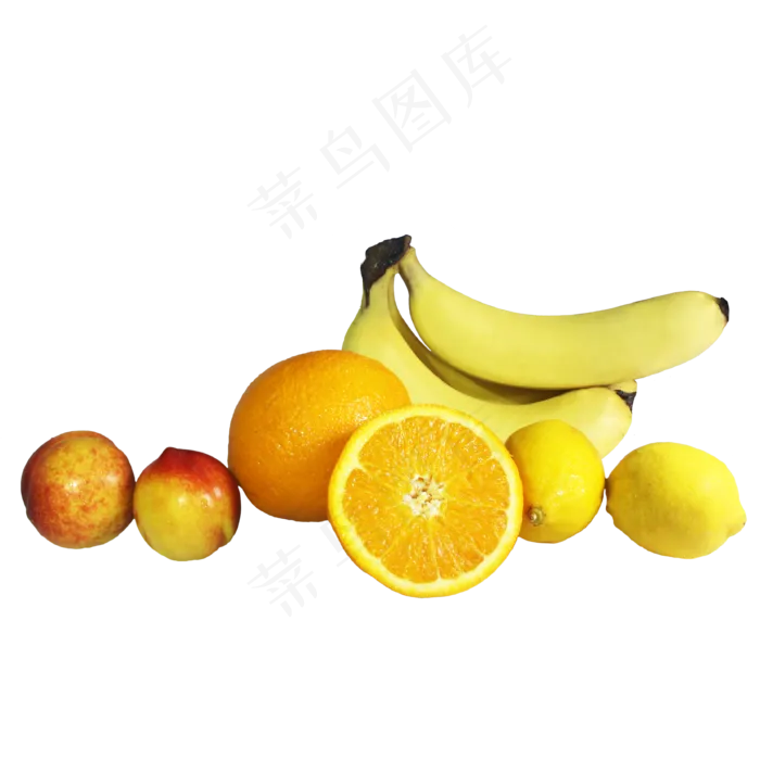 黄色缤纷水果组合(2000X2000(DPI:299))