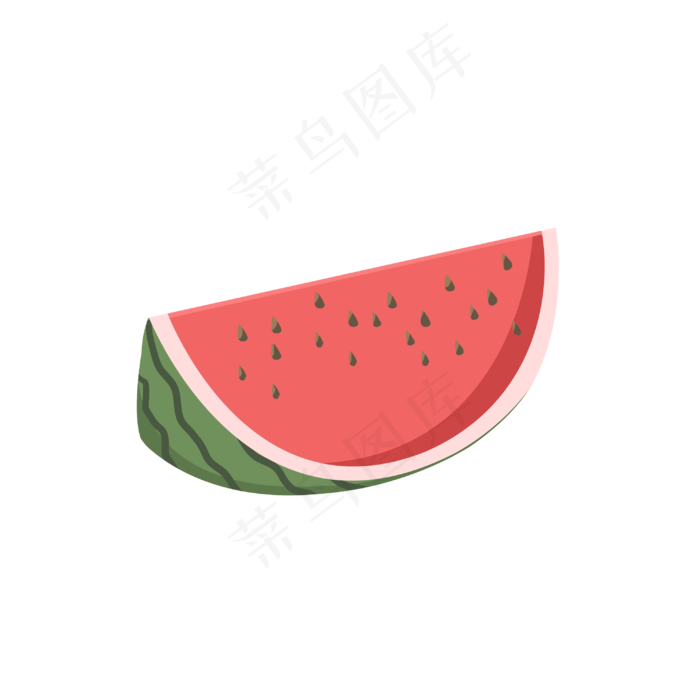 切开水果西瓜插画