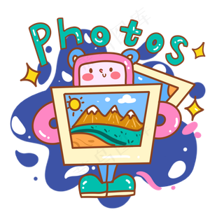 世界旅游日游玩照片可爱小人