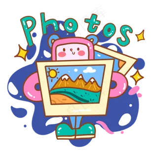 世界旅游日游玩照片可爱小人