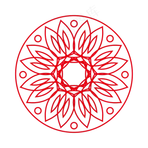 复古底纹怀旧中国风团花底纹