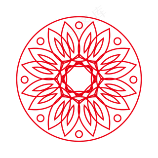 复古底纹怀旧中国风团花底纹