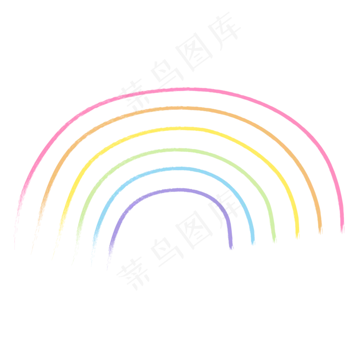 61儿童节彩虹装饰(2000*2000px 300 dpi )ai矢量模版下载