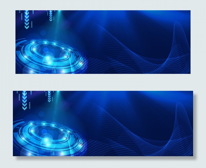 创意蓝色科技背景合成