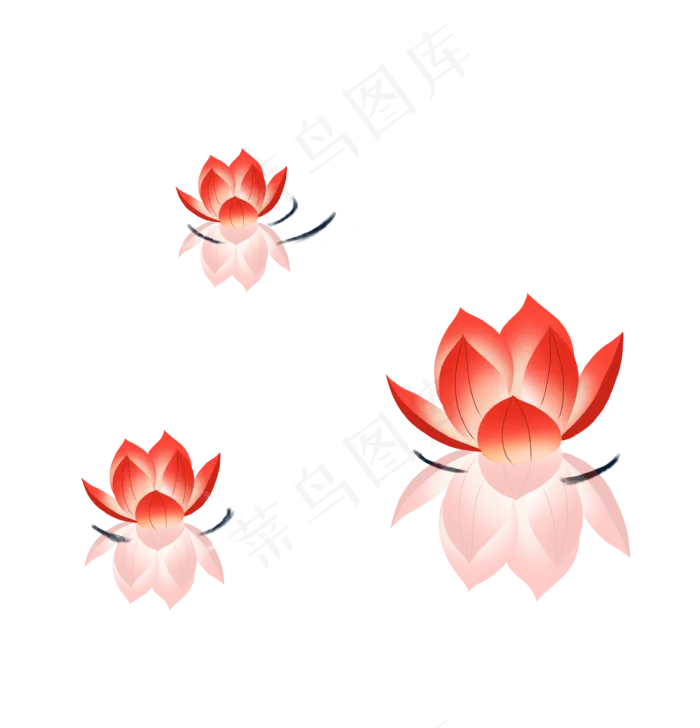 手绘中秋节河灯下载(3428X3564(DPI:300))psd模版下载