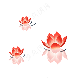 手绘中秋节河灯下载