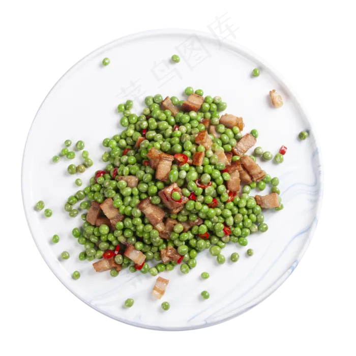 豌豆炒肉,免抠元素(2000*2000px 300 dpi )