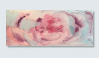 简约创意手绘水彩天空