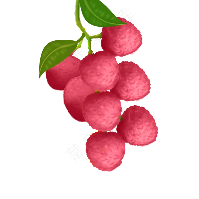 果水果果子荔枝一大串(2000X2000(DPI:300))psd模版下载