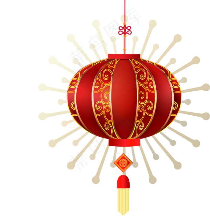 矢量手绘中国挂饰,免抠元素(3277*3364px 300 dpi )ai矢量模版下载
