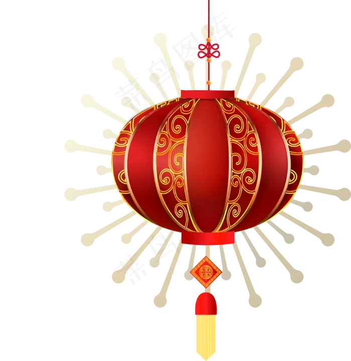 矢量手绘中国挂饰,免抠元素(3277*3364px 300 dpi )ai矢量模版下载