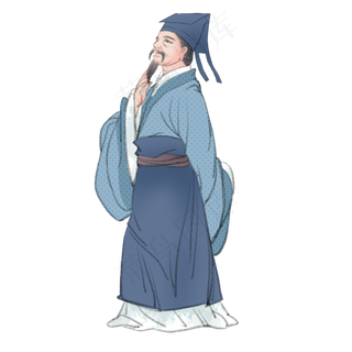 刘伯温国学道家名士,免抠元素