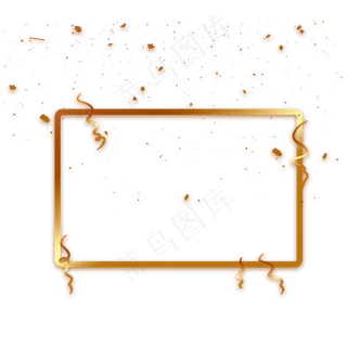 金色渐变彩带下载,免抠元素