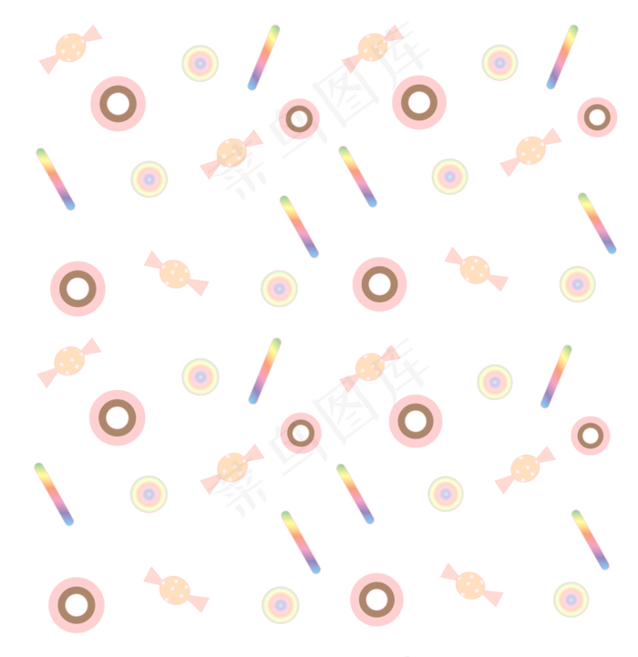 美食食物甜甜圈底纹,免抠元素(2062*2124px 300 dpi )psd模版下载