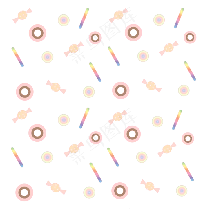 美食食物甜甜圈底纹,免抠元素(2062*2124px 300 dpi )psd模版下载