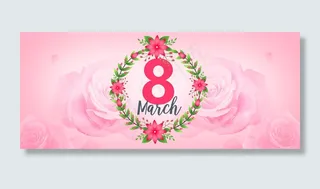 唯美鲜花三八妇女节女王节女神节