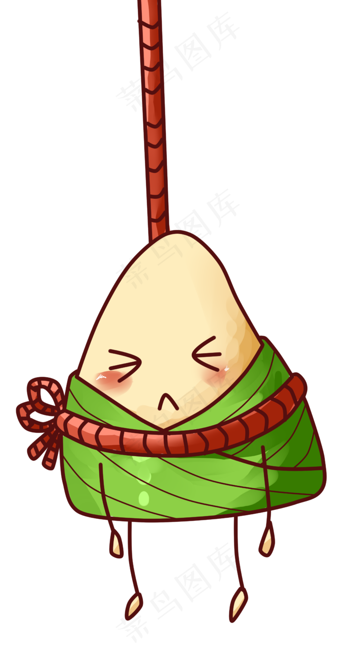 端午节卡通粽子贴图