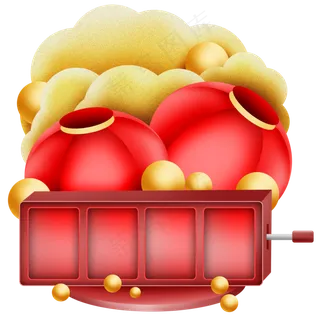 中国风灯笼云朵倒计时