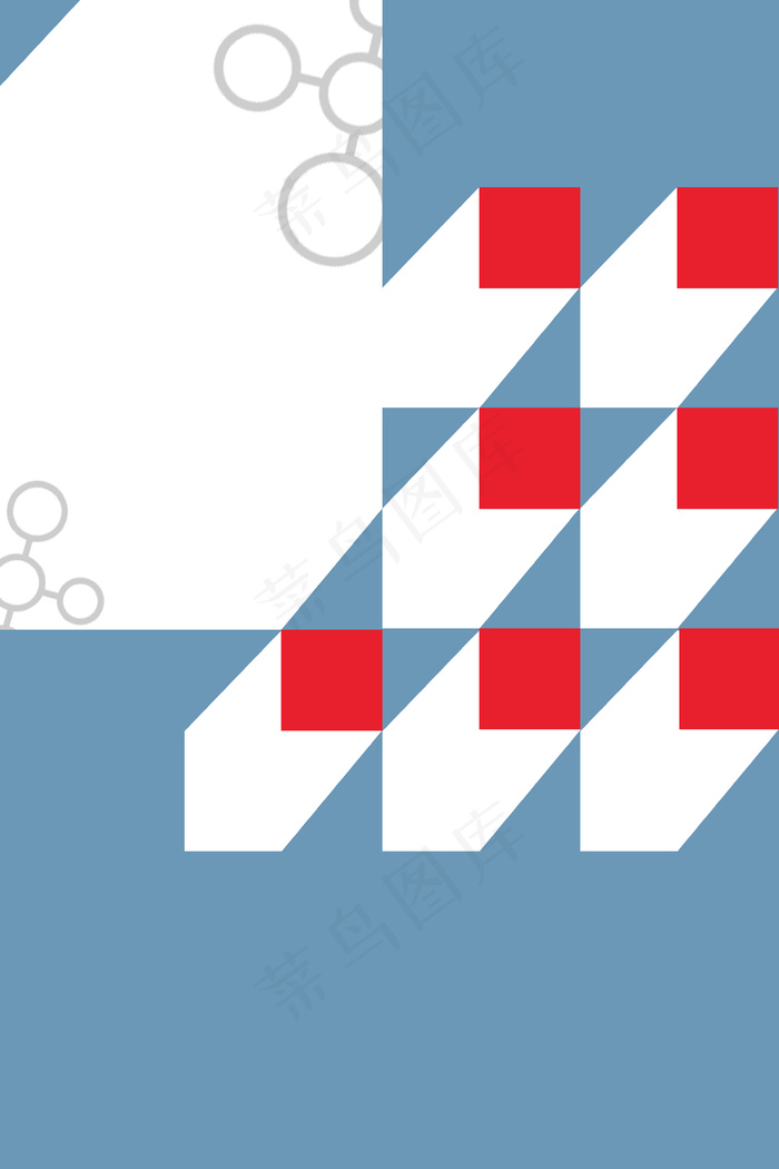 蓝色简约商务块面背景