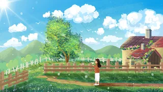 五月你好风和日丽小清新