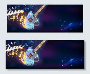 蓝色星空吉他社团招生banner