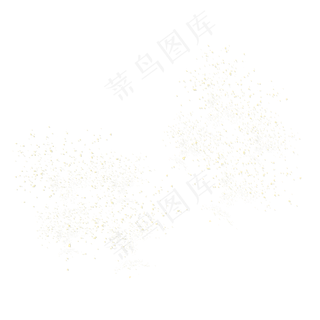 金色碎花点点,免抠元素