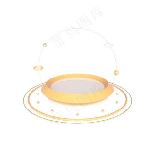 C4D立体几何舞台电商展台,免抠元素