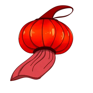 春节火红喜庆大灯笼,免抠元素