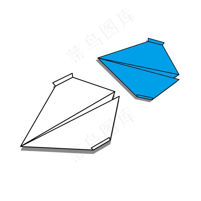 儿童节六一纸飞机卡通