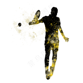 开学季网球社团招新剪影,免抠元素