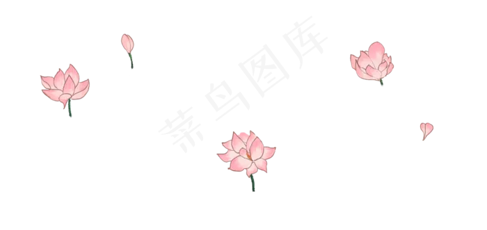 三朵荷花(1342X634(DPI:300))psd模版下载