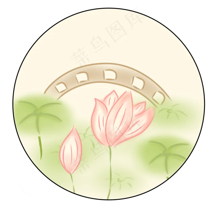 夏季在水中绽放的荷花(3000X3000(DPI:300))psd模版下载