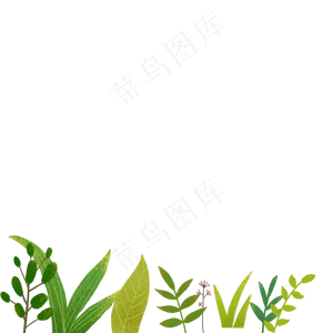 卡通绿色植物下载