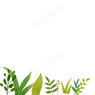 卡通绿色植物下载