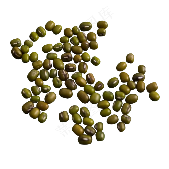 实拍散五谷绿豆种子,免抠元素(2000X2000(DPI:300))psd模版下载