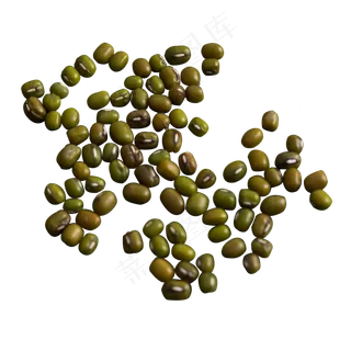 实拍散五谷绿豆种子,免抠元素