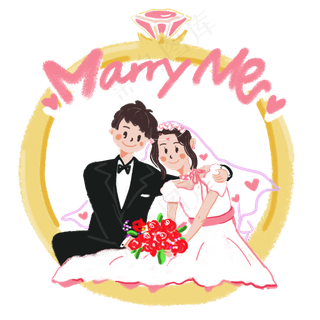 情人节求婚情侣婚礼戒指玫瑰花束