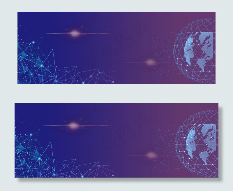 商务深沉蓝简约背景图