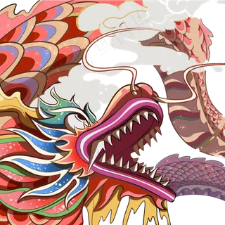 卡通祥龙PNG下载,免抠元素