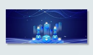 金融城市建筑banner下载