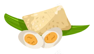 鸡蛋糯米图案插图