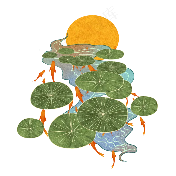 中式国潮装饰(2000X2000(DPI:299))psd模版下载