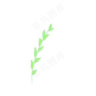 叶子装饰图案草枝